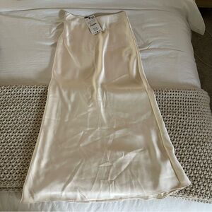 Satin Midi Skirt
